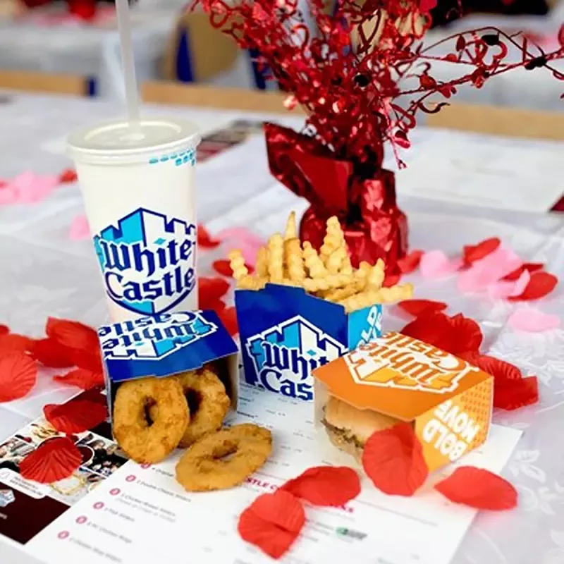 White Castle is so romantic. - Courtesy of White Castle