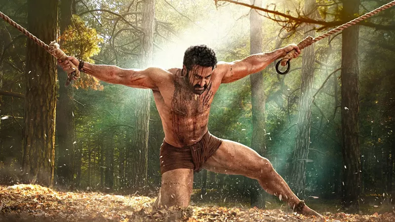 N.T. Rama Rao Jr. in RRR. - DVV Entertainment