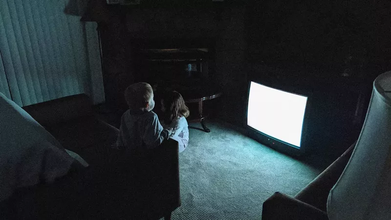 The stars of horror flick Skinamarink are a young brother and sister. - BayView Entertainment