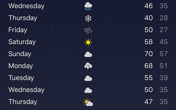 This weeklong Michigan forecast perfectly illustrates how batshit crazy our weather is