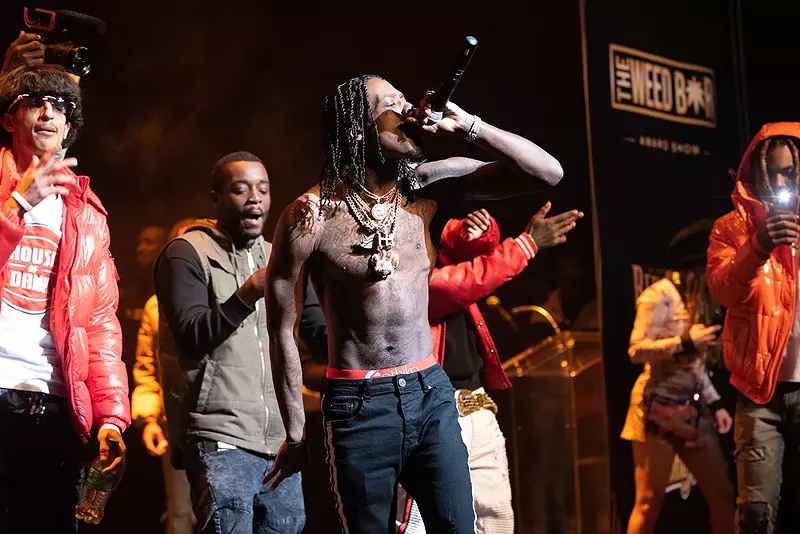 Snap Dogg performed at the inaugural Weed Bar Awards at the Detroit’s Music Hall Center for The Performing Arts. - Kahn Santori Davison