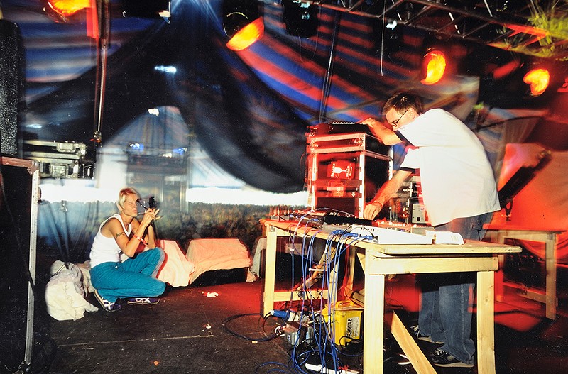 Richie Hawtin performing at England’s Glastonbury Festival in 1995. - Courtesy photo
