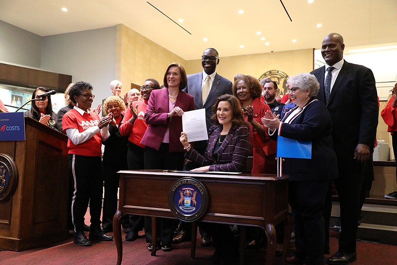 Gov. Gretchen Whitmer signed the “Lowering MI Cost” plan into law on Tuesday. - Courtesy photo