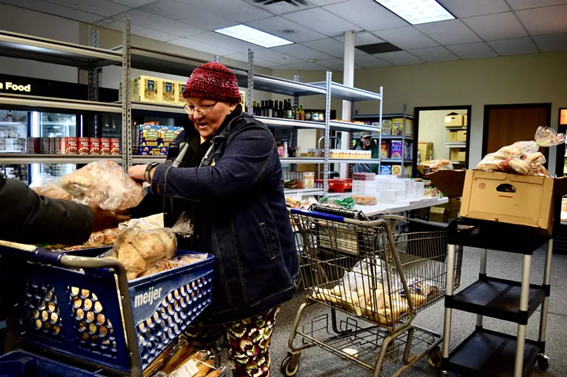 Karen Palumbo, the volunteer and site coordinator at the LMTS Community Outreach Services’ food pantry in Lansing. - Anna Gustafson