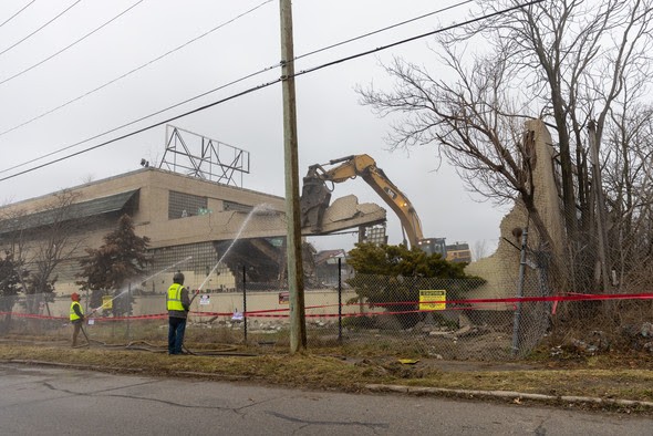 Demolition began on the abandoned La Choy factory on Detroit's west side. - City of Detroit