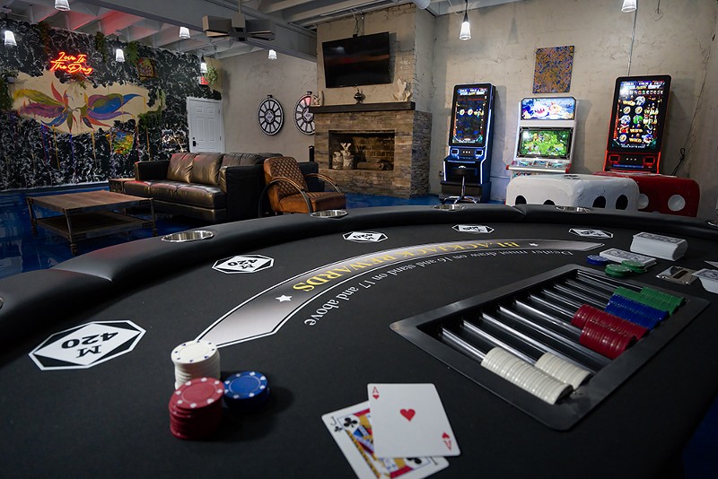 The Reef dispensary in Detroit now has what it calls a “cannabis casino” with games. - Courtesy photo