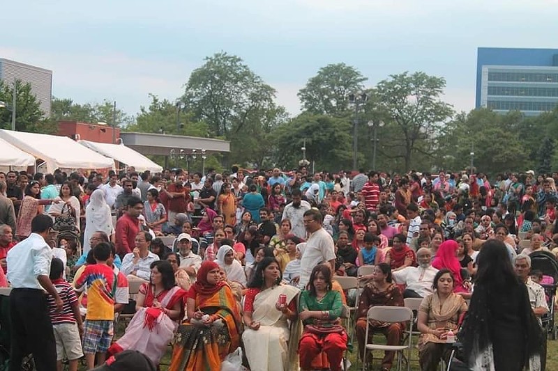 Hundreds of people gathered at the Bangladeshi American Festival in Warren in 2020. - Bangladeshi Association of Michigan