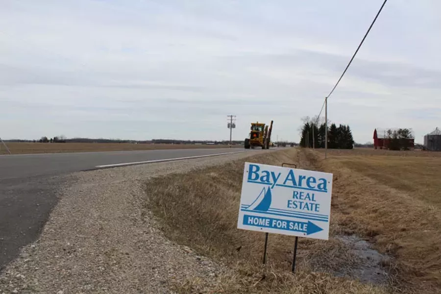 Real estate for sale in Pinconning Twp. The township in January became the first Michigan municipality to adopt an ordinance allowing dispensaries, provisioning centers, and large-scale marijuana grows. - Violet Ikonomova