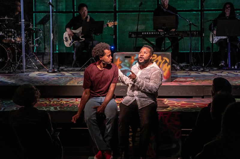 When you just want to smoke pot but your dad’s a reverend and you have to lead the youth choir. - Chuk Nowak/ Courtesy of Detroit Public Theatre