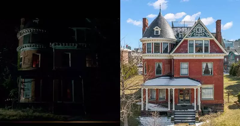 82 Alfred Street pictured in Only Lovers Left Alive and today (right), after a massive makeover. - Courtesy photos