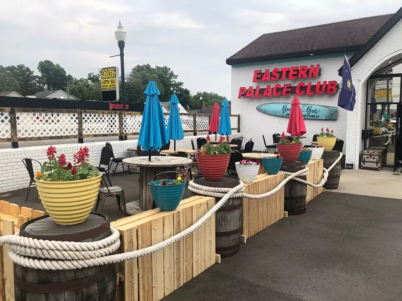 Hazel Park’s old Eastern Palace Club reopened as a Key West-themed bar with a new patio. - Lee DeVito
