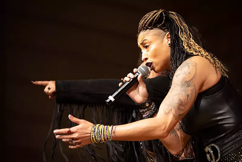 Steffanie Christi’an rocking the stage for the Daughters of Betty 2022 show. - Viola Klocko