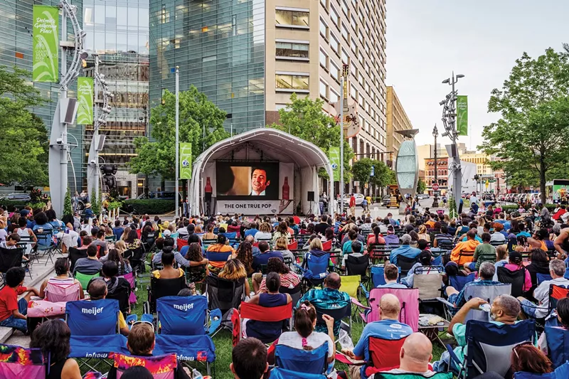 Movie Nights in the D will return with a screening of Black Panther: Wakanda Forever for Juneteenth. - Courtesy of Downtown Detroit Partnership