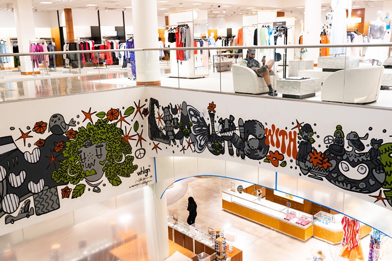 Tony Whlgn's Neiman Marcus mural "All I See Is You & I." - Uncle Tae Whlgn/ Courtesy photo