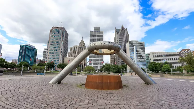 Hart Plaza in downtown Detroit is named after the late U.S. Sen. Philip Hart. - Shutterstock