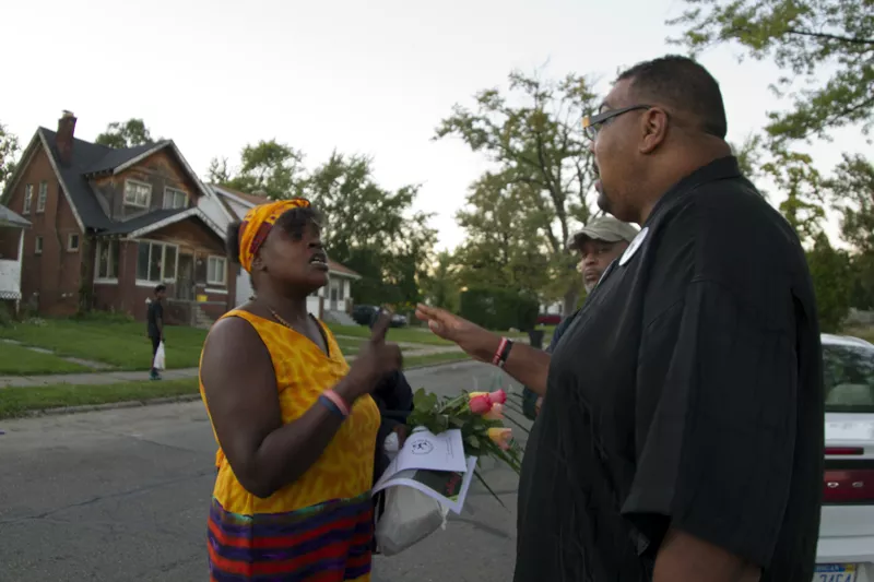 Malik Shabazz, right, built a reputation as a courageous activist who routinely confronted crime and racism. - Steve Neavling