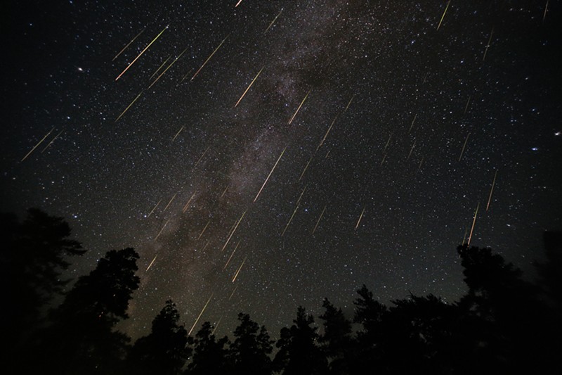 The annual Perseid meteor shower is expected to peak on Saturday, Aug. 12 this year. - Shutterstock