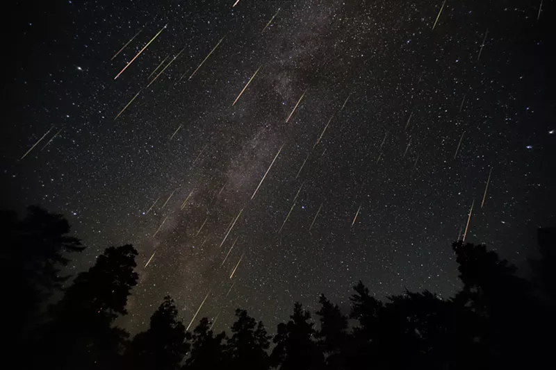 The annual Perseid meteor shower is expected to peak on Saturday, Aug. 12 this year. - Shutterstock