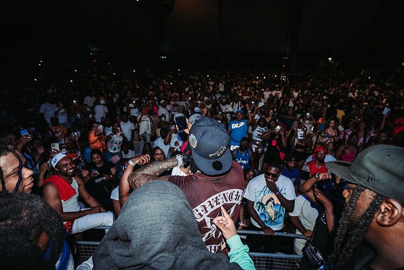 Moneybagg Yo brought his “Larger Than Life Tour” to Detroit’s Aretha Franklin Amphitheatre. - Instagram, @largerthanlifetour2023
