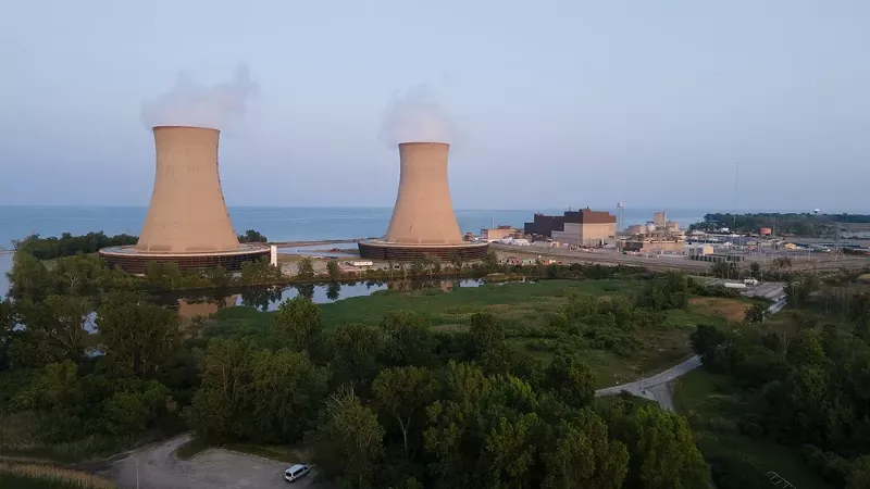 The Fermi 2 nuclear power plant was shut down after a leak was detected. - Shutterstock