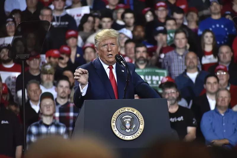 President Donald Trump rally in Battle Creek, Dec. 18, 2019. - Andrew Roth, Michigan Advance