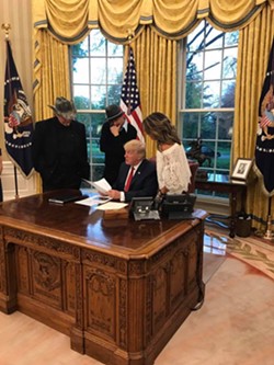 Kid Rock, Ted Nugent, and Sarah Palin visited Trump in the White House
