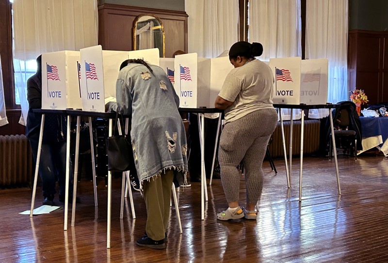Voters in Detroit cast ballots at a polling station in November 2022. - Steve Neavling