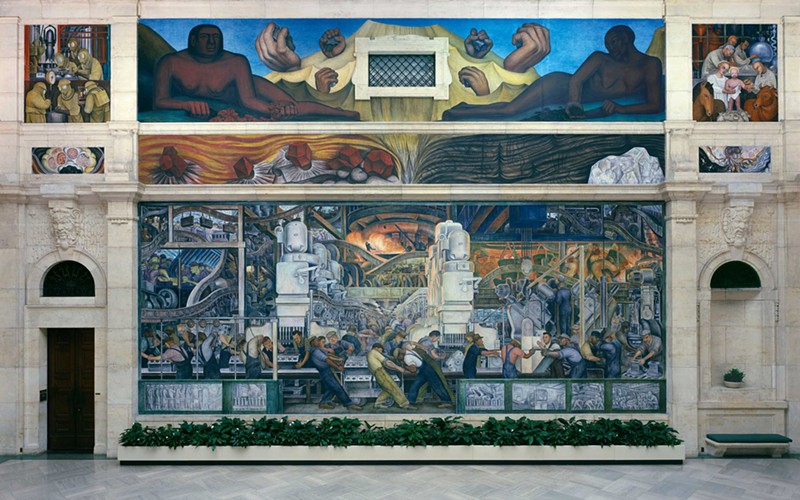 Diego Rivera’s mural tribute to workers at the Detroit Institute of Arts. - Courtesy of the Detroit Institute of Arts
