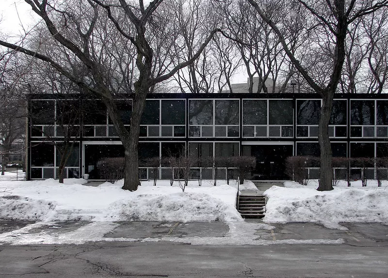 Lafayette Park’s Mies Van der Rohe Townhouses, where Woll lived. - Flickr Creative Commons, Nathan Bishop