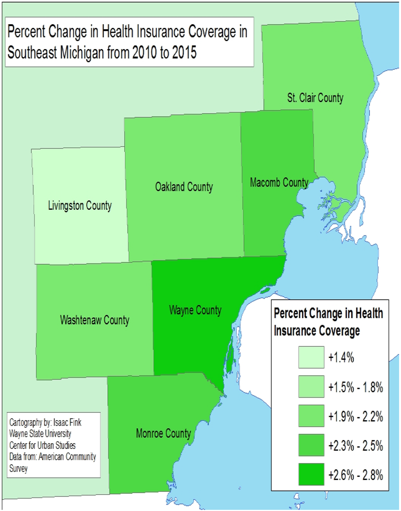 MAP: In Southeast Michigan, Hamtramck has largest percentage of uninsured residents
