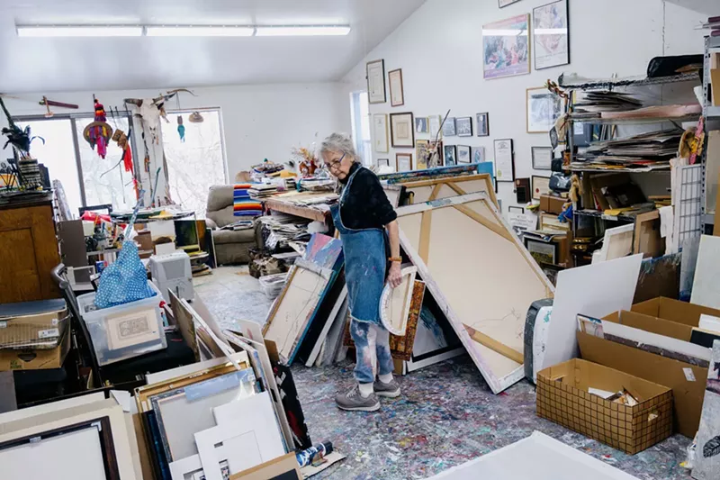 “Sometimes I go into my studio just to bring something out and hours later I realize I haven’t gone back into the house,” Chapa Mendoza says. - Erin Kirkland for The Kresge Foundation