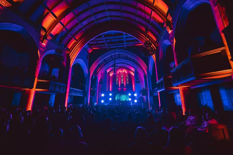 André 3000 performed in Detroit’s Masonic Cathedral Theatre. - Jake Mulka