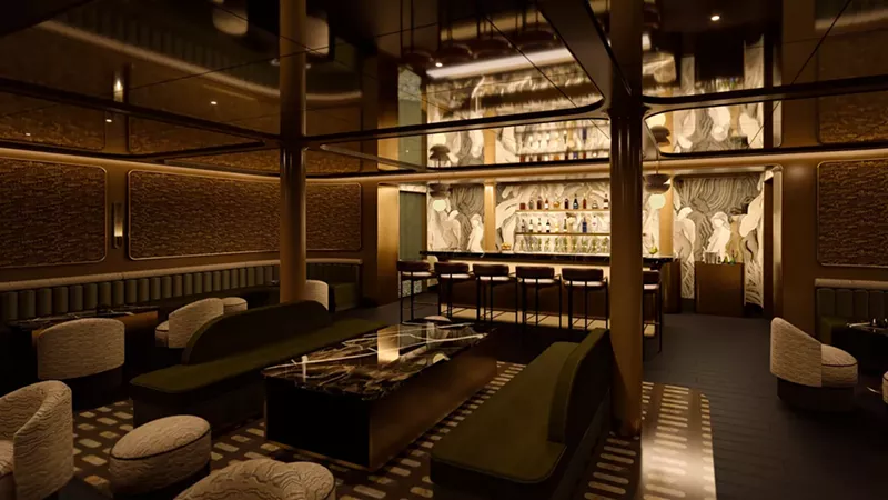 A rendering of the forthcoming Saksey’s Cocktail Lounge. - POPHOUSE