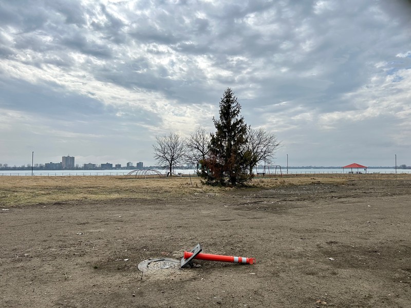A.B. Ford Park in Detroit has been closed off after contamination was found at the site. - Steve Neavling
