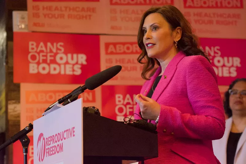 Gov. Gretchen Whitmer signs legislation repealing Michigan’s 1931 abortion ban. - Courtesy photo