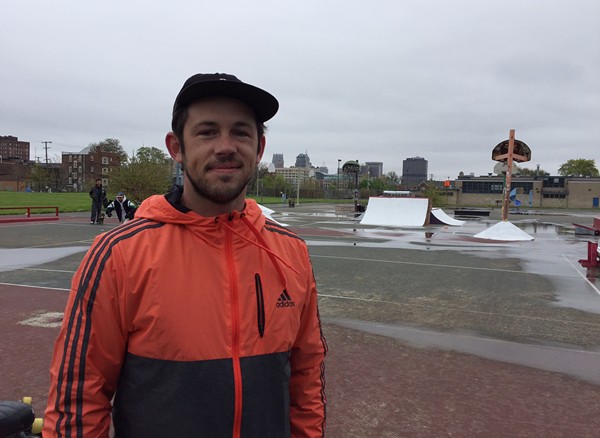 Derrick Dykas, 32, founder of Community Push, the non-profit behind the Wig Skatepark.