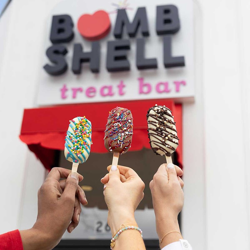 Bombshell Treat Bar serves dipped ice cream bars. - Shelby Dubin