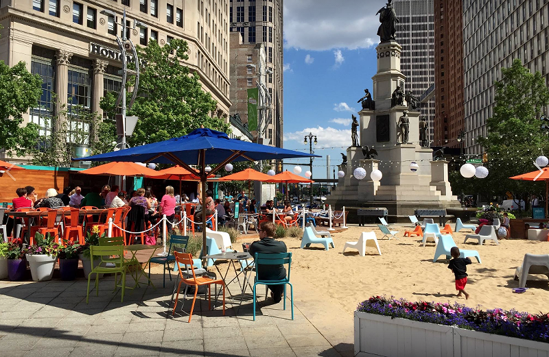 The Fountain Detroit 'beachside' restaurant opens this weekend in Campus Martius