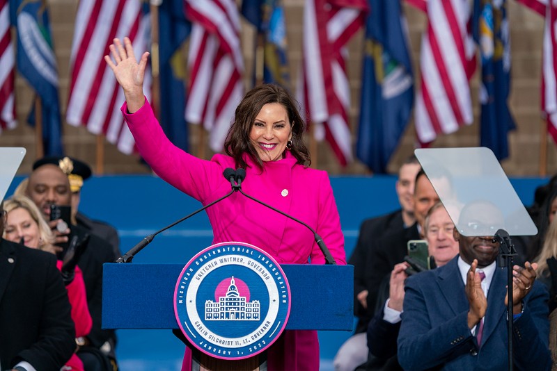 Gov. Whitmer was sworn in for a second term on Jan. 1, 2023. - Joe Maroon