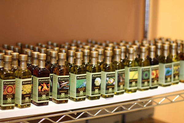 Bottles of olive oil from Fustini’s. - COURTESY PHOTO