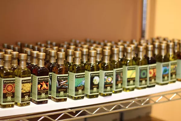 Bottles of olive oil from Fustini’s. - Courtesy photo