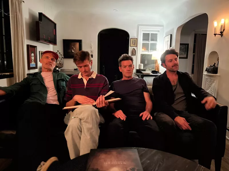 Ann Arbor synth-pop band Same Eyes, from left to right: Chad, Alex, Serge, Jordan. - Robin Vincent