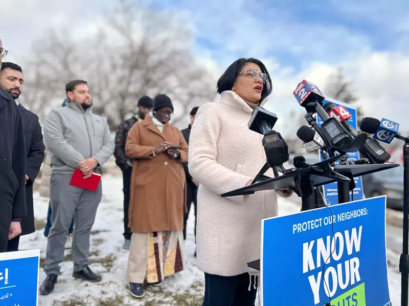 U.S. Rep. Rashida Tlaib, D-Detroit, shares tips for immigrants worried about getting deported. - Steve Neavling