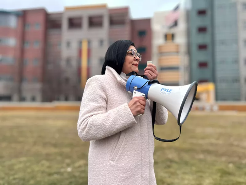 U.S. Rep. Rashida Tlaib urged workers and their allies to stay committed to the cause. - Steve Neavling