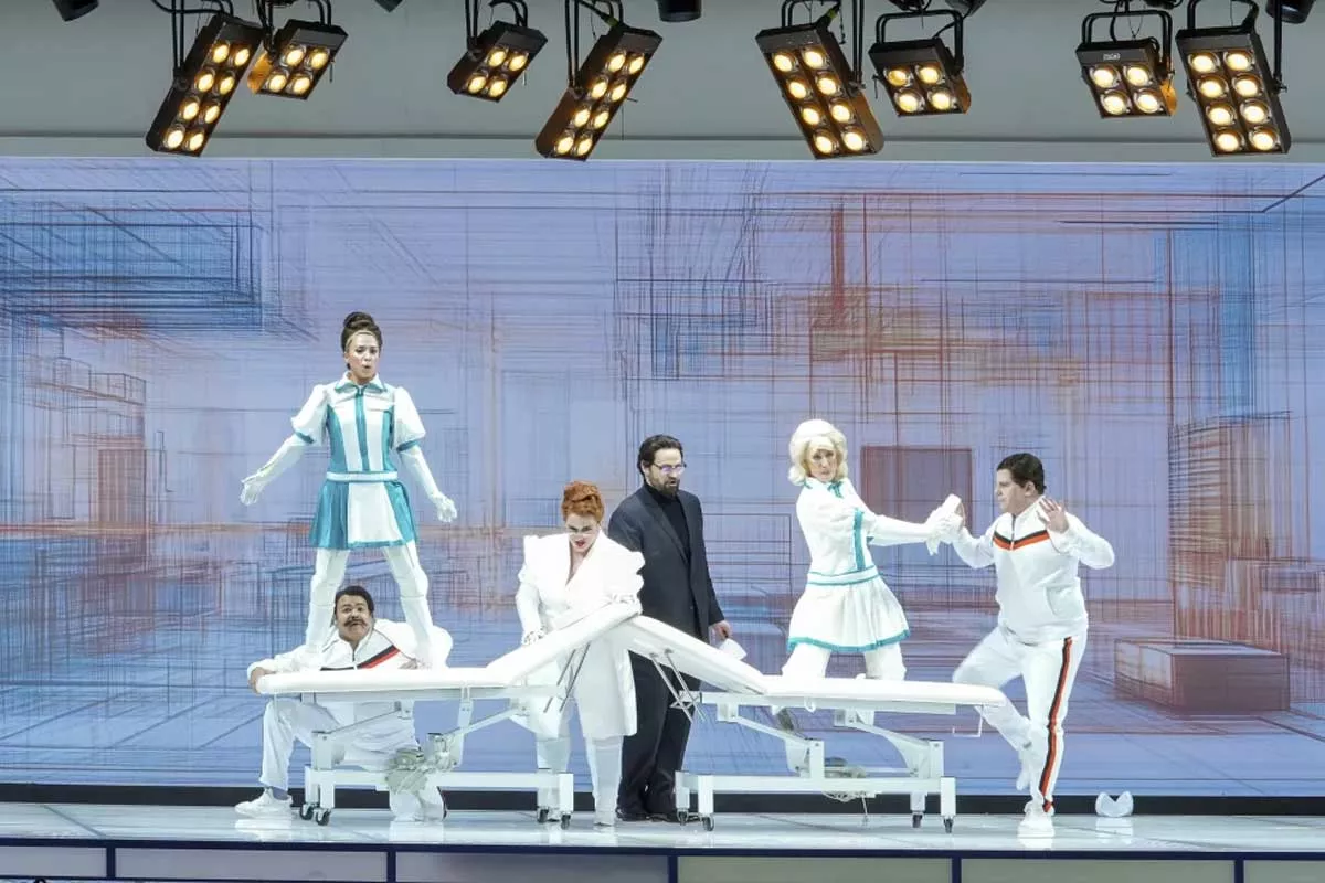 An AI-themed production of Mozart’s Cosi fan tutte comes to Detroit Opera. - Austin T. Richey / Detroit Opera