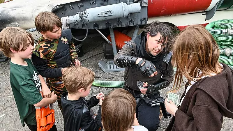 While the main Space Dive events are for adults ages 21 and older, family days are for the younglings. - Mike Pfeiffer