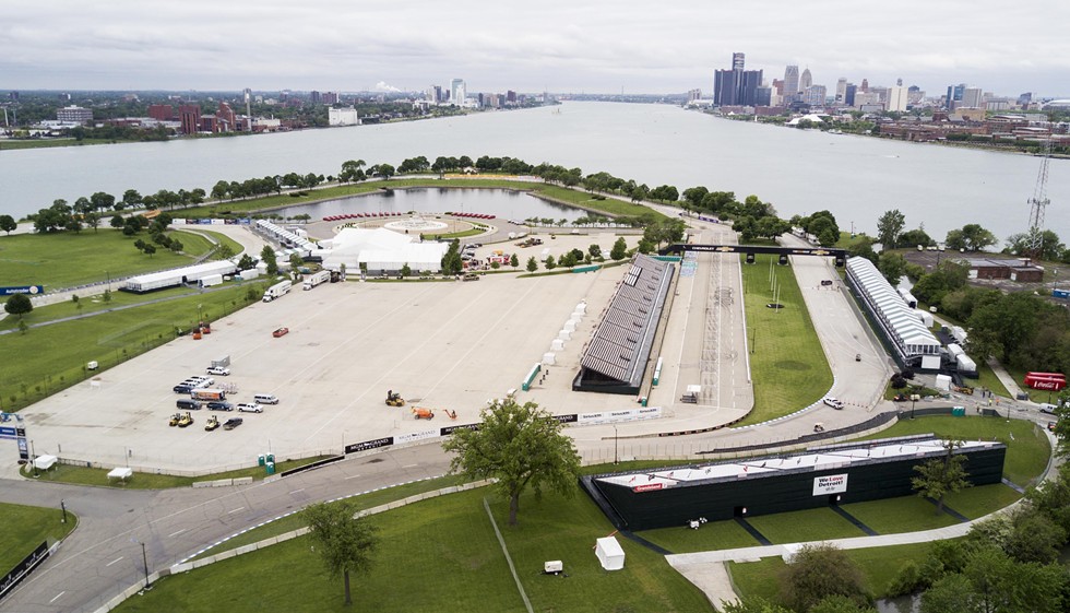 Park or race track? Belle Isle pictured on May 26, 2017. - James Piedmont