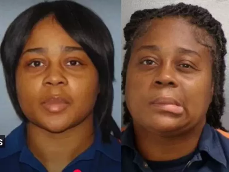 Krystal Clark, an inmate at Huron Valley Correctional Facility in Washtenaw County, is pictured (left) as she entered prison. The other photo shows her face swollen and contorted. - Michigan Department of Corrections