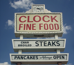 The former Clock's sign. - Katherine of Chicago on Flickr