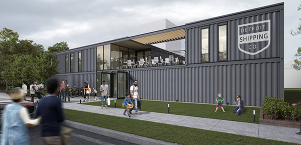 Shipping container restaurant collective, beer garden breaks ground this week in Cass Corridor